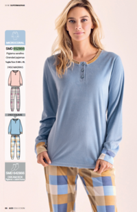 PIGIAMA SERAFINO DONNA M/L 652866 Tellini S.r.l. Ingrosso Abbigliamento