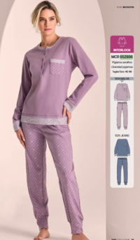 PIGIAMA SERAFINO DONNA M/L 652896 50/54 Tellini S.r.l. Ingrosso Abbigliamento
