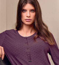 CAMICIA NOTTE DONNA M/L 633838 Tellini S.r.l. Ingrosso Abbigliamento
