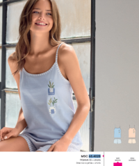 WOMEN'S PAJAMAS S/S 654028 Tellini S.r.l. Wholesale Clothing