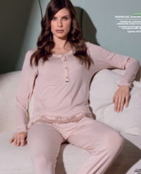 WOMEN'S SERAFINO PAJAMAS M/L 654130 Tellini S.r.l. Wholesale Clothing