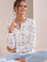 WOMEN'S OPEN PAJAMAS M/L 654222 Tellini S.r.l. Wholesale Clothing