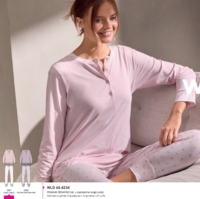WOMEN'S SERAFINO PAJAMAS M/L 654234 50/56 Tellini S.r.l. Wholesale Clothing