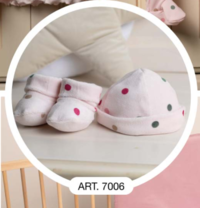 CAPPELINO+SCARPETTE NEONATA 7006 Tellini S.r.l. Wholesale Clothing