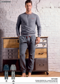 PIGIAMA SERAFINO UOMO M/L 754268 Tellini S.R.L. Veleprodajna odjeća