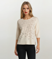 WOMEN'S 3/4M SWEATER 7628 Tellini S.r.l. Wholesale Clothing