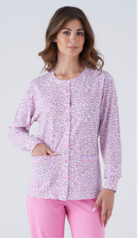 PIGIAMA APERTO DONNA M/L KC8044 Tellini S.r.l. Ingrosso Abbigliamento