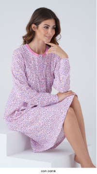 WOMEN'S NIGHT SHIRT M/L KC8045 Tellini S.r.l. Wholesale Clothing