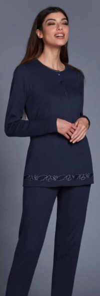 PIGIAMA DONNA M/L 9146 Tellini S.r.l. Ingrosso Abbigliamento