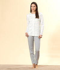 PIGIAMA APERTO DONNA M/L LQ292058 Tellini S.r.l. Ingrosso Abbigliamento