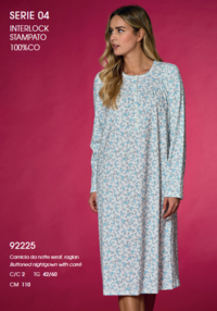 CAMICIA NOTTE SERAFINO DONNA M/L LR292225 Tellini S.r.l. Wholesale Clothing