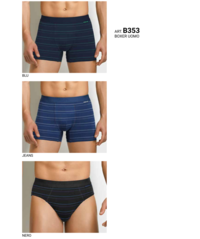 TRIS BOXER UOMO B353 Tellini S.r.l. Ingrosso Abbigliamento