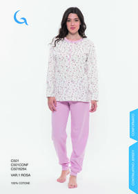 PIGIAMA DONNA M/L C501/CB580080 Tellini S.R.L. Χονδρική ενδυμασία