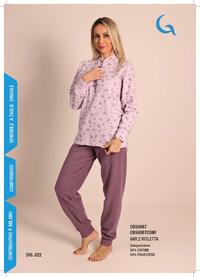 PIGIAMA DONNA M/L C571/CB50087 Tellini S.R.L. Velkoobchodní oblečení