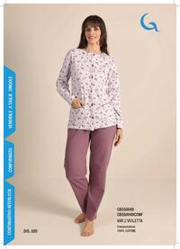 PIGIAMA DONNA M/LC552/CB550049 Tellini S.r.l. Ingrosso Abbigliamento