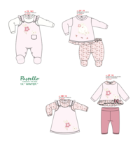 COMPLETO NEONATA CF1X Tellini S.r.l. Ingrosso Abbigliamento