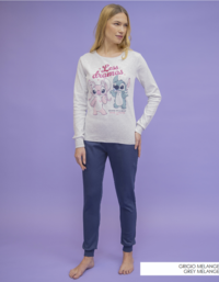 PIGIAMA DONNA M/L DYD2707 Tellini S.r.l. Ingrosso Abbigliamento