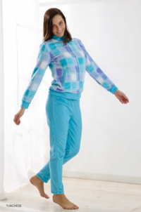 PIGIAMA APERTO DONNA M/L EA6015 Tellini S.r.l. Ingrosso Abbigliamento