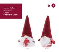 EDELWEISS GNOME DECORATION 15CM Tellini S.r.l. Wholesale Clothing