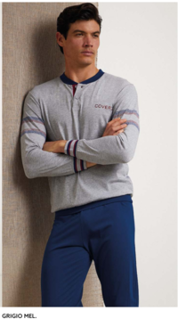 PIGIAMA UOMO M/L EP1150 Tellini S.r.l. Ingrosso Abbigliamento
