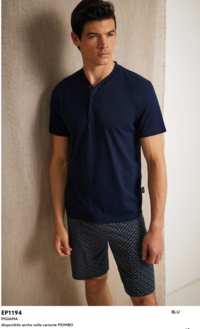 PIGIAMA UOMO M/M EP1194 Tellini S.r.l. Ingrosso Abbigliamento