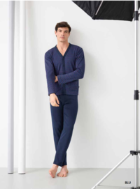 PIGIAMA APERTO UOMO M/L EP2207 Tellini S.r.l. Ingrosso Abbigliamento