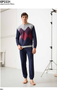 MEN'S PAJAMAS M/L EP2221 Tellini S.r.l. Wholesale Clothing