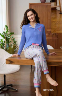 PIGIAMA DONNA M/L EP6272 Tellini S.r.l. Wholesale Clothing