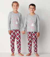 PIGIAMA BAMBINO/BAMBINA M/L EPB04 NATALE Tellini S.r.l. Ingrosso Abbigliamento