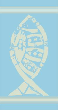 BLUE FOUTA BEACH TOWEL 90X170 Tellini S.r.l. Wholesale Clothing