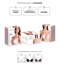 DÁMSKÁ DVOJITÁ KRAJKOVÁ PODPRSENKA SUPER PUSH UP 01032L Tellini S.R.L. Velkoobchodní oblečení
