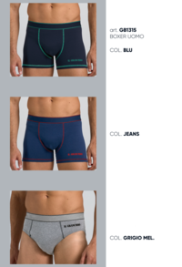 TRIS BOXER UOMO GB1315 Tellini S.r.l. Ingrosso Abbigliamento
