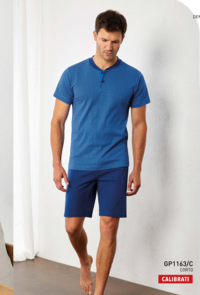 MEN'S SHAPED PAJAMAS M/S GP1163C Tellini S.r.l. Wholesale Clothing