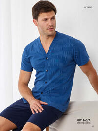 MEN'S OPEN PAJAMAS M/S GP1163A Tellini S.r.l. Wholesale Clothing