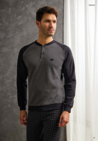 MEN'S PAJAMAS M/L GP2104 Tellini S.r.l. Wholesale Clothing