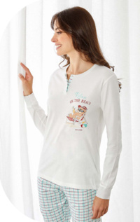 PIGIAMA DONNA M/L GP5118 Tellini S.R.L. Veleprodajna odjeća