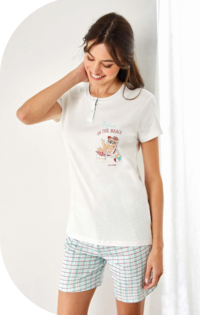 WOMEN'S S/M PAJAMAS GP5130 Tellini S.r.l. Wholesale Clothing