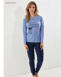 PIGIAMA DONNA M/L GP6073 Tellini S.r.l. Ingrosso Abbigliamento