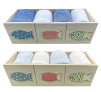 NITER 4-PIECE WASHCLOTHS GIFT BOX Tellini S.r.l. Wholesale Clothing