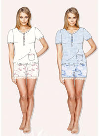 PIGIAMA DONNA M/M OD428 Tellini S.r.l. Ingrosso Abbigliamento