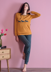 PIGIAMA SERAFINO DONNA  M/L OD485 Tellini S.R.L. Veleprodajna odjeća