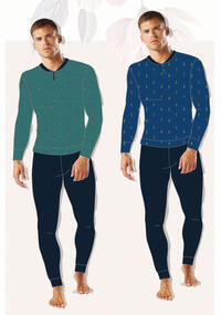 PIGIAMA SERAFINO UOMO M/L OU439 Tellini S.r.l. Ingrosso Abbigliamento