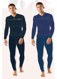 PIGIAMA SERAFINO UOMO M/L OU443 Tellini S.r.l. Ingrosso Abbigliamento