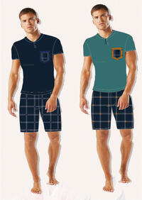 PIGIAMA UOMO M/M OU459 Tellini S.r.l. Ingrosso Abbigliamento