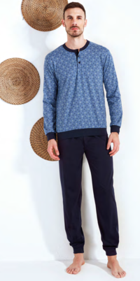 PIGIAMA SERAFINO UOMO M/L PG50029 Tellini S.r.l. Ingrosso Abbigliamento