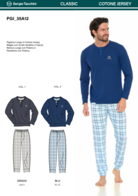 PIGIAMA SERAFINO UOMO M/L PGI35 A12/B12 Tellini S.r.l. Ingrosso Abbigliamento