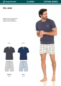 PIGIAMA SERAFINO UOMO M/M PGI45 A9/B9 Tellini S.r.l. Ingrosso Abbigliamento
