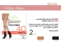 BIS WOMEN'S SHEER SOCK 40 DEN Tellini S.r.l. Wholesale Clothing