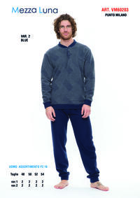 MEN'S PAJAMAS M/L VM60203 Tellini S.r.l. Wholesale Clothing