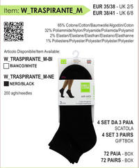 TRIS CALZINO CORTO DONNA WTRASPIRANTEM Tellini S.r.l. Ingrosso Abbigliamento